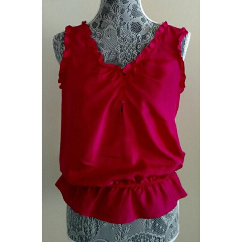 Old Navy Pink Silk Tank - Size S - EUC